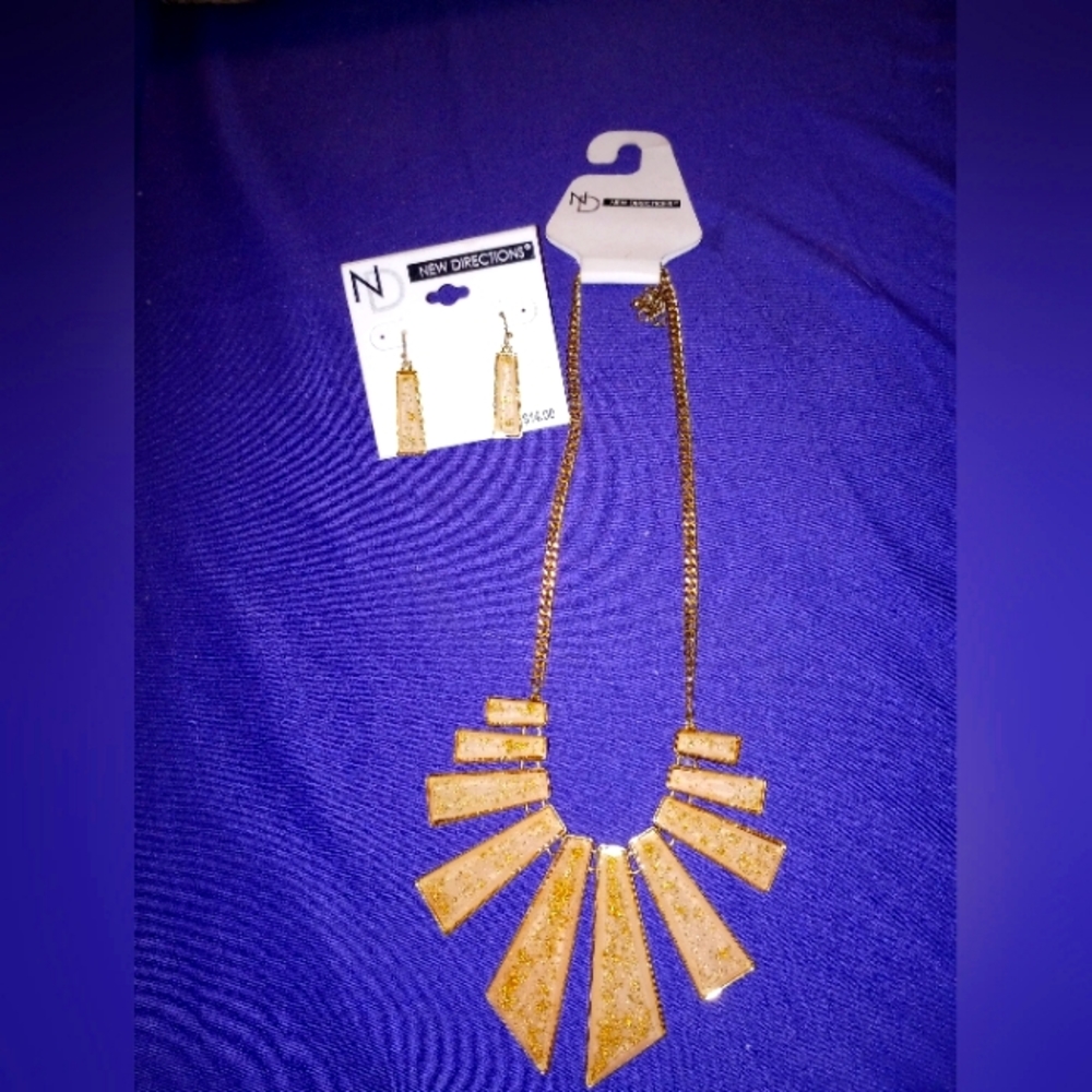Gold Bib Necklace